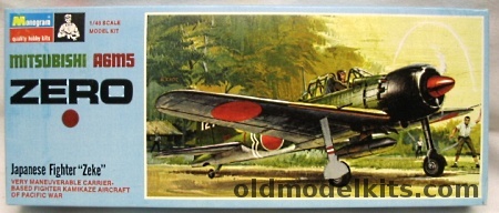 Monogram 1/48 Mitsubishi A6M5 Zero - Blue Box Issue, PA73-100 plastic model kit